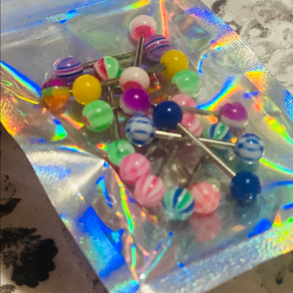 LOT OF 13 TONGUE RINGS - Picture 2 of 5